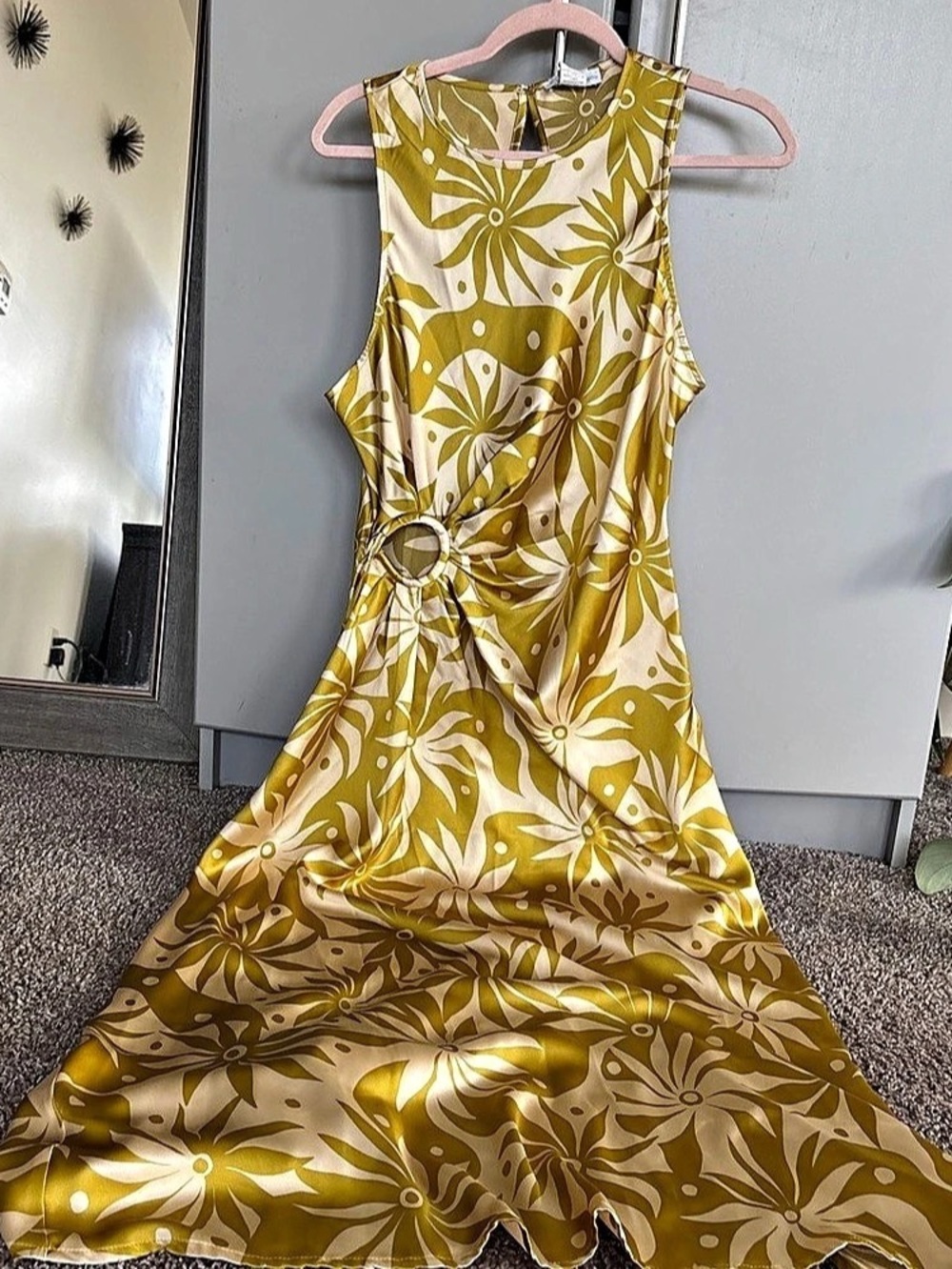 House of Harlow 1960 Floral Maxi Dress in Yellow & White Like New